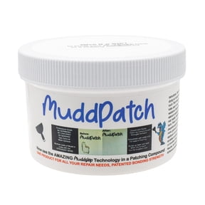 MuddPatch Premixed Drywall Patch Compound 2 lb Tub I Easy Repair for Holes Cracks and Small Patches Smooth Professional Finish I No Sanding, No Shrinking, No Cracks I Made in USA by MuddSkip