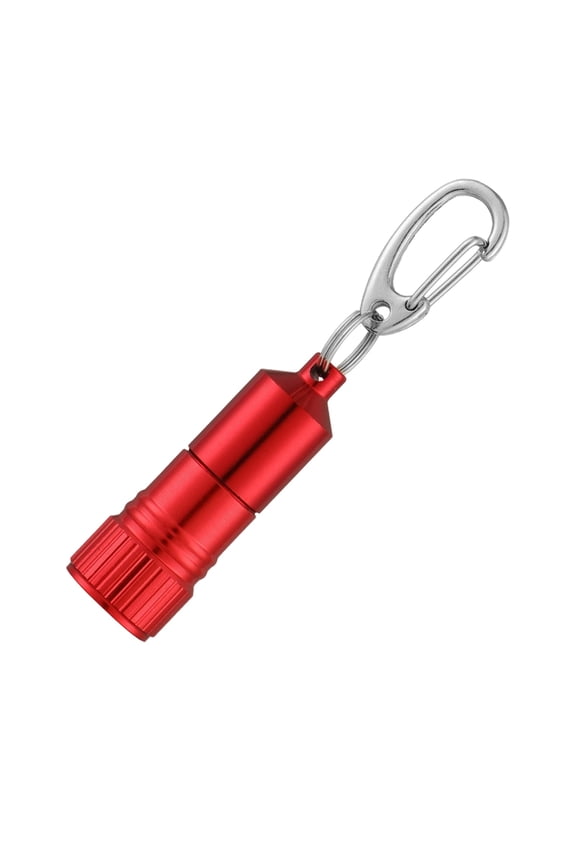 Mudder 10 Pieces Small LED Flashlight Keychain Bright Flashlight Keychain Ring Portable Torch with Hook for Camping, Battery Included
