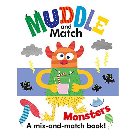 Pre-Owned Muddle & Match - Monsters: A Mix-and-Match Book! (Pixar 1001 Stickers) Paperback