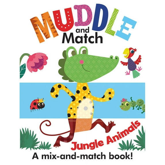 Muddle and Match Muddle and Match Jungle Animals, (Board Book)
