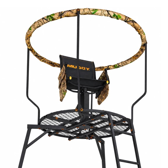 Muddy 16' Liberty Tripod Stand Hunting Gear with Swivel Seat Hunting Chair