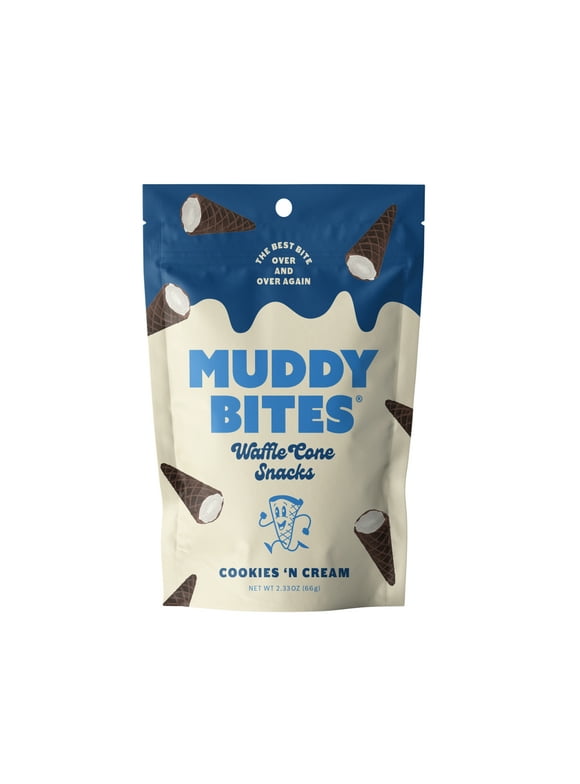 Muddy Bites Cookies 'N Cream Cone, 2.33 oz
