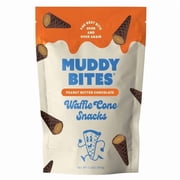 Muddy Bites Peanut Butter Chocolate Waffle Cone Snacks,12.5 oz