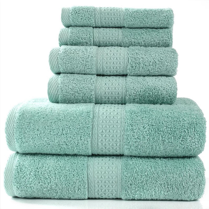 Muddy Cat Towels Luxury Bath Towel Set of 6 Pieces, 100% Turkish Cotton, Ultra Soft & Highly Absorbent for Everyday Use, 2 (700GSM) Bath Towels, 2 Hand Towels, 2Washcloths，Emerald Green