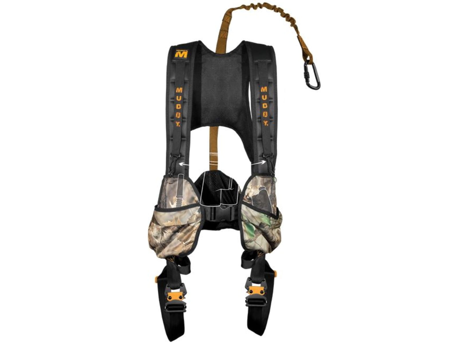 Muddy Crossover Harness Combo, includes Lineman's Belt, Tree Strap