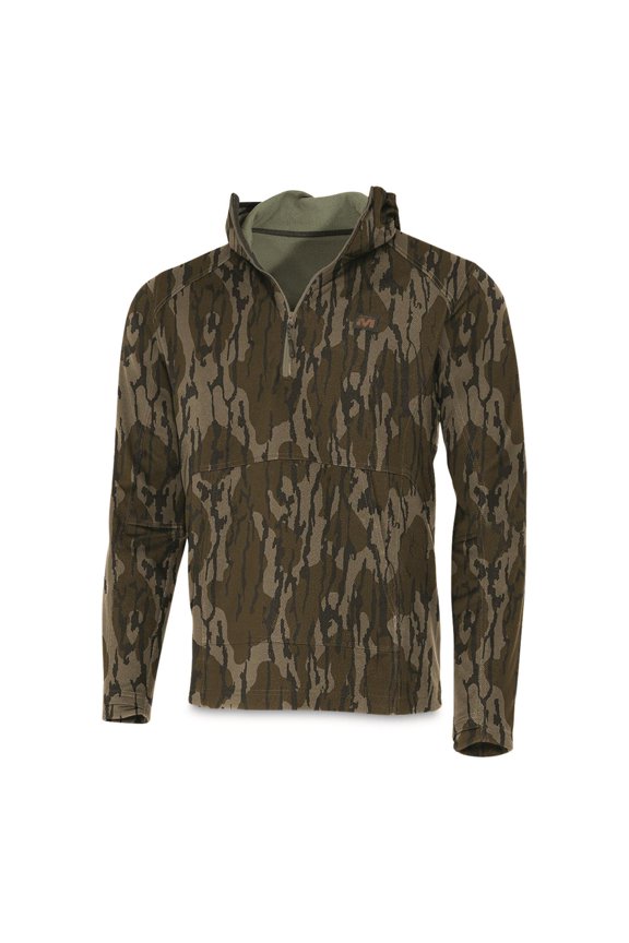 Outdoors Men's DV8 Quest Midweight Quarter Zip Hoodie Mossy Oak Bottomland 3XL