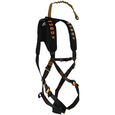 MUDDY Safety Harness Lineman's Rope - Hunting Tree Stand Safety Gear With Prusik Knot & Carabiner