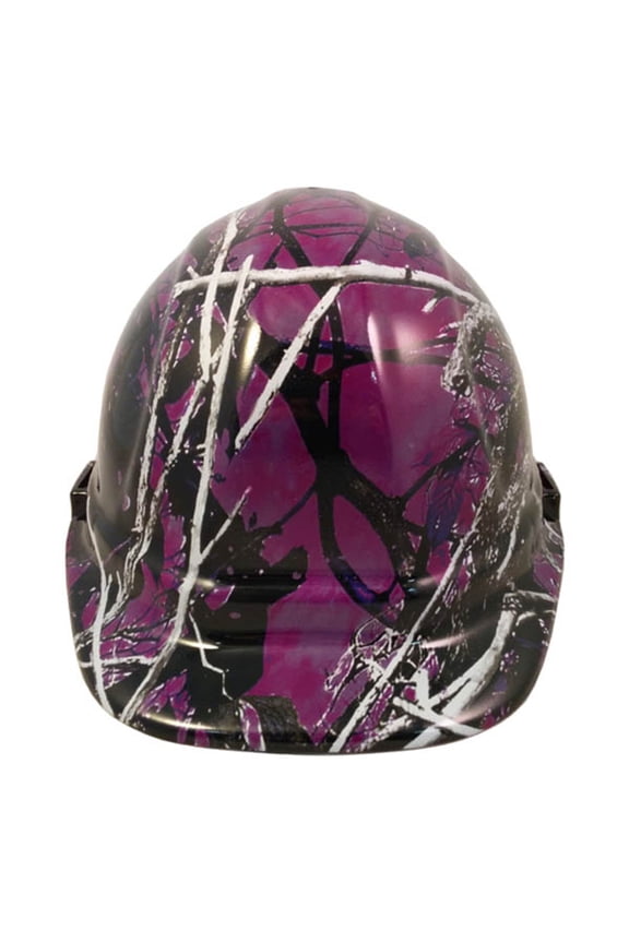 Muddy Girl Purple Hydro Dipped Hard Hats Cap Style