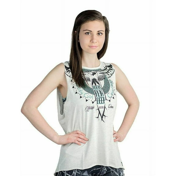 Muddy Girl Serenity Camo Tank Top Roots Run Deep Aztec Shirt White Turquoise