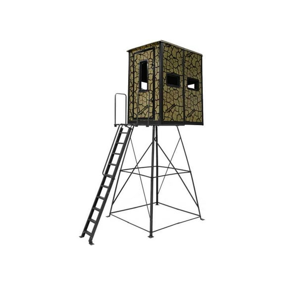 Muddy MUD-BBBST2000-10C Striker Box Blind Steel Constuction Cracked Mud Camo