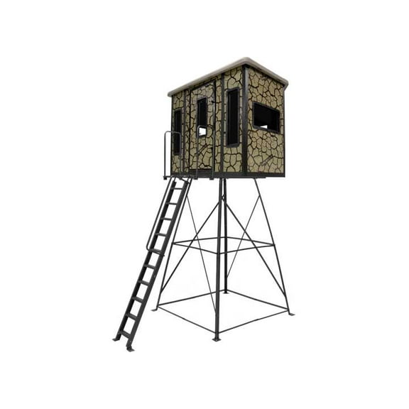 Muddy MUD-BBBST7000-10C Penthouse Box Blind Steel Wall Cracked Mud Camo