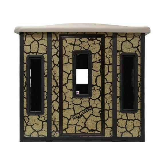 Muddy MUD-BBBST7000 Penthouse Box Blind Steel Wall Constuction Cracked Mud Camo