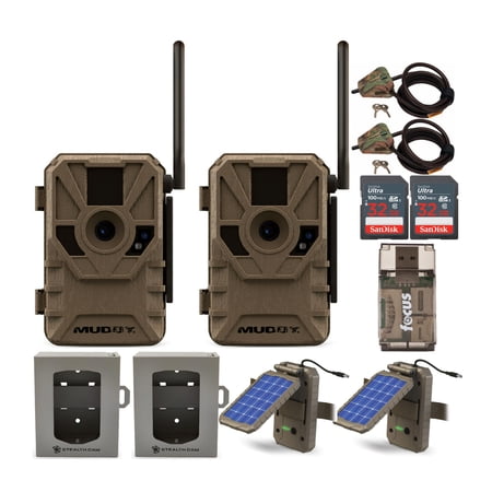 Muddy Manifest Cellular Camera (AT&T) Super Security and Power Bundle (2-Pack)