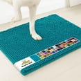 thumbnail image 1 of Muddy Mat® | Super Water Absorbent Door Mat Indoor, Microfiber Quick Dry Chenille Entryway Rug, Slip Resistant Front Door Mat, Indoor Mats for Entryway, Machine Washable Pet Rug, Teal 19"x30", 1 of 4