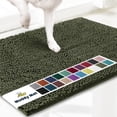 thumbnail image 1 of Muddy Mat® | Super Absorbent Door Mat Indoor, Microfiber Quick Dry Chenille Entryway Rug, Non-Slip Front Door Mat, Indoor Mats for Entryway, Machine Washable Pet Rug, Army Green 48"x72", 1 of 6