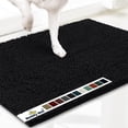 thumbnail image 1 of Muddy Mat® | Super Absorbent Door Mat Indoor, Microfiber Quick Dry Chenille Entryway Rug, Non-Slip Front Door Mat, Indoor Mats for Entryway, Machine Washable Pet Rug, Black 24"x120", 1 of 6