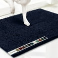 thumbnail image 1 of Muddy Mat® | Super Absorbent Door Mat Indoor, Microfiber Quick Dry Chenille Entryway Rug, Non-Slip Front Door Mat, Indoor Mats for Entryway, Machine Washable Pet Rug, Navy Blue 28"x18", 1 of 7