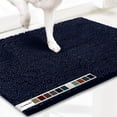 thumbnail image 1 of Muddy Mat® | Super Absorbent Door Mat Indoor, Microfiber Quick Dry Chenille Entryway Rug, Non-Slip Front Door Mat, Indoor Mats for Entryway, Machine Washable Pet Rug, Navy Blue Medium 30"X19", 1 of 7