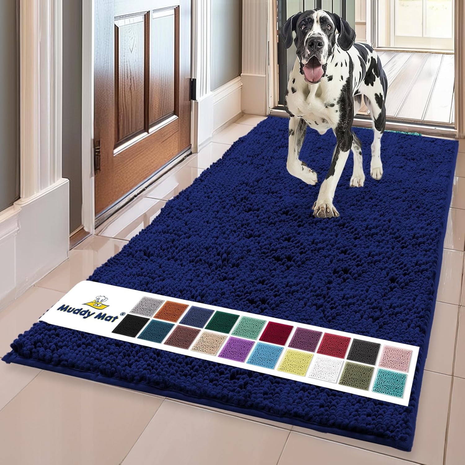 Muddy Mat® | Super Absorbent Door Mat Indoor, Microfiber Quick Dry