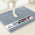 thumbnail image 1 of Muddy Mat® | Super Absorbent Door Mat Indoor, Microfiber Quick Dry Chenille Entryway Rug, Non-Slip Front Door Mat, Indoor Mats for Entryway, Machine Washable Pet Rug, Baby Blue 19"X30", 1 of 1