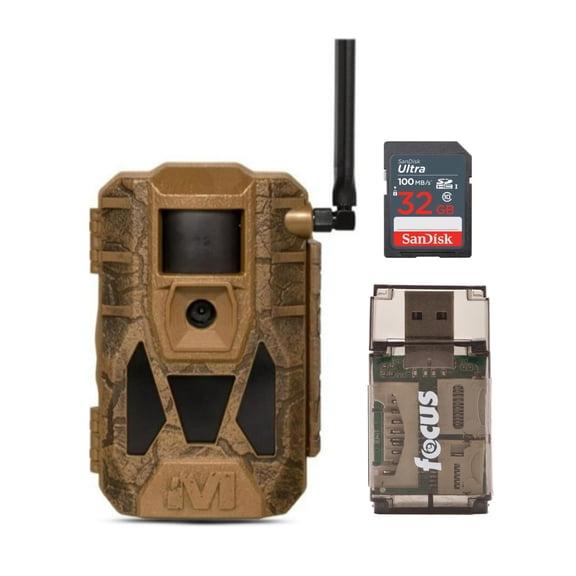 Muddy Matrix 2.0 Dual Network Cellular Camera (Brown) Bundle with 32GB Ultra SDHC Memory Card and High-Speed Card Reader (3 Items)