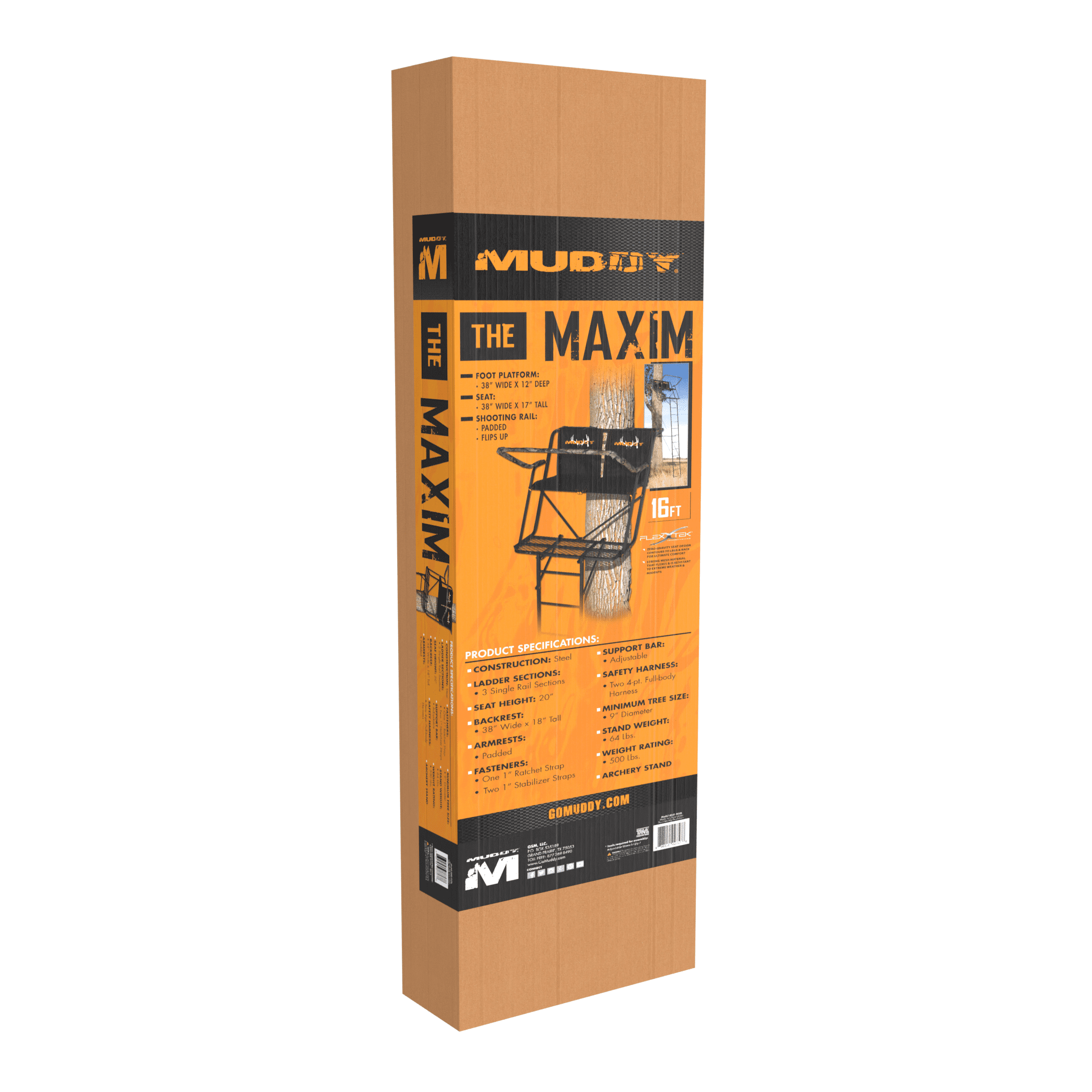 Muddy Maxim 16′ 2-Man Steel Ladder Hunting Treestand Sansujyuku sansujyuku.com