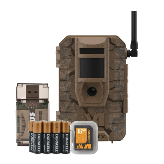 Muddy Mitigator 2.0 24MP Cellular Camera Combo with 720p Video and Versatile Mounting (Brown) Bundle with All-In-One High Speed Card Reader (2 Items)