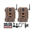 thumbnail image 1 of Muddy Mitigator Cellular 24MP Imaging Trail Camera (2-Pack) Bundle with Trail Camera Holder (2-Pack), SDHC UHS-I Memory Card (2-Pack), and High Speed Card Reader (7 Items), 1 of 6