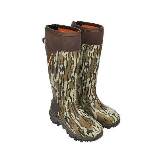 Muddy Outdoors DV8 17" 1000 Gram Insulated Rubber Boots Rubber Mossy Oak Bottomland Men's 9 D