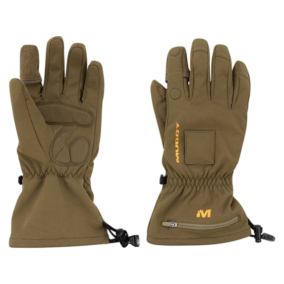 Muddy Outdoors Men's Nucleus Heated Softshell Gloves Brown Clay Medium