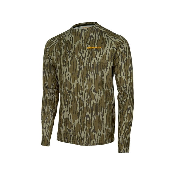 Muddy Outdoors Men's TRX Base Layer Shirt Mossy Oak Bottomland Large