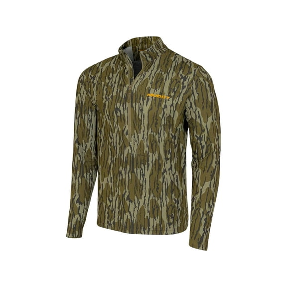 Muddy Outdoors Men's TRX Lightweight Quarter Zip Shirt Mossy Oak Bottomland 2XL