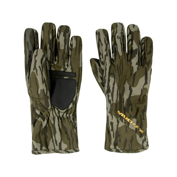 Muddy Outdoors Men's TRX Windproof Gloves Mossy Oak Bottomland Medium