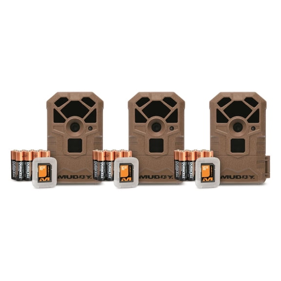 Muddy Pro Cam 14 Game Camera Bundle, 3 Pack