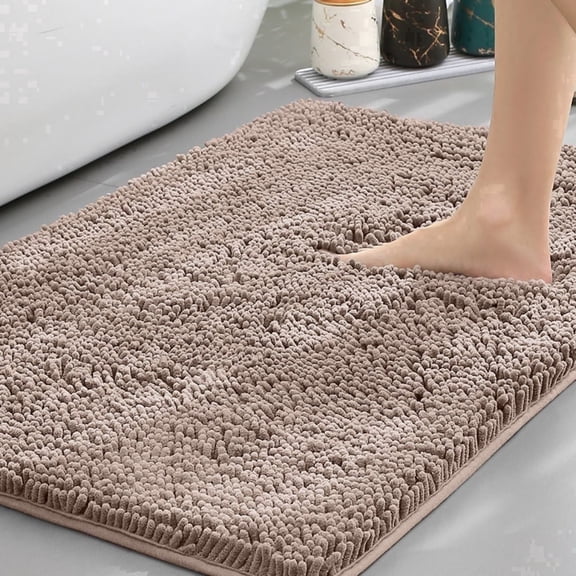 Gdledy Jankles for Mucky Paws Super Absorbent Microfiber Dog Door Mat, Quick Dry Non-Slip Washable Chenille Rug Entryway Carpet,16"x24",Dark Camel