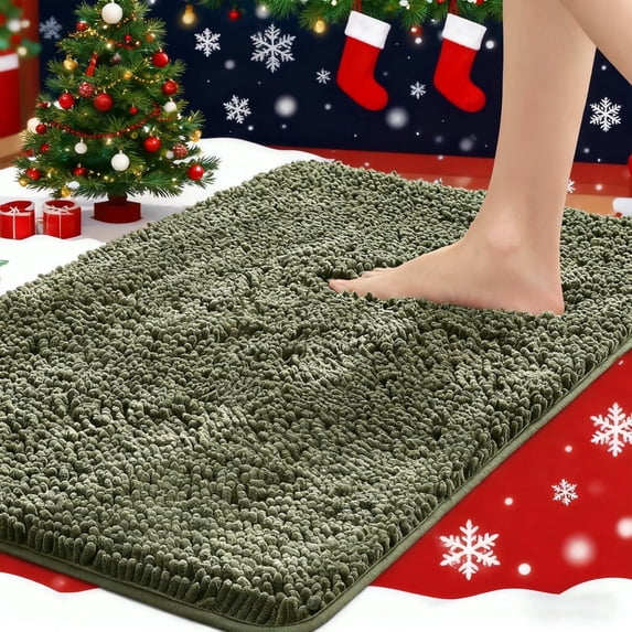 Muddy Rug, Seen on TV – Super Absorbent Microfiber Dog Door Mat for Mucky Paws, Non-Slip Washable Pet Rug, Quick Dry Chenille Entryway Carpet, Machine Washable Indoor Mat