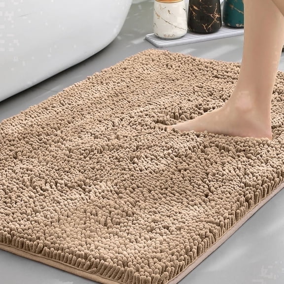 Gdledy Jankles for Mucky Paws Super Absorbent Microfiber Dog Door Mat, Quick Dry Non-Slip Washable Chenille Rug Entryway Carpet,20"x32",Beige