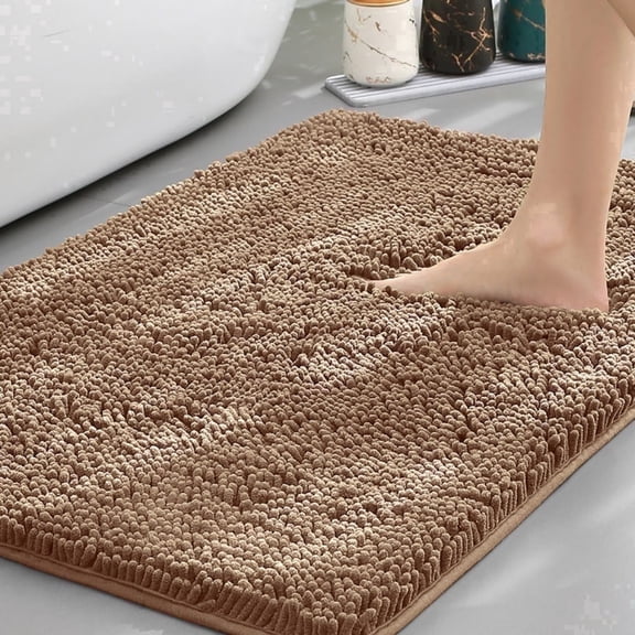 Gdledy Jankles for Mucky Paws Super Absorbent Microfiber Dog Door Mat, Quick Dry Non-Slip Washable Chenille Rug Entryway Carpet,16"x24",Khaki