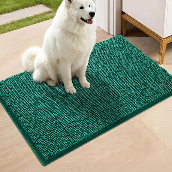 Muddy Rug,Super Water Absorbent Door Mat Indoor, Microfiber Quick Dry Chenille Entryway Rug, Slip Resistant Front Door Mat, Indoor Mats for Entryway, Machine Washable Pet Rug