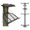 thumbnail image 1 of Muddy The Boss XL Hang On Tree Stand & Hawk Helium Set of 3 Climbing Sticks, 1 of 12
