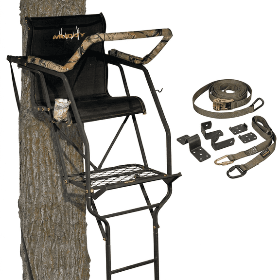 Muddy MLS1150 Stronghold 1.5 Foot Ladder Treestand, Black, One Size