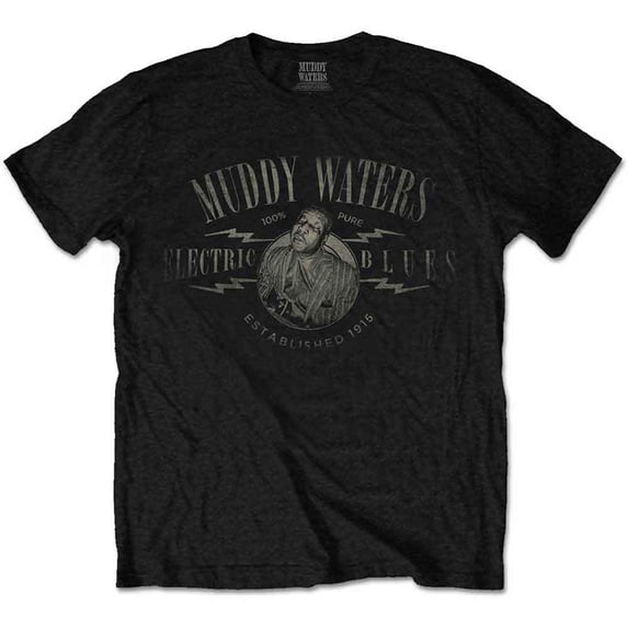 Muddy Waters Unisex T-Shirt Electric Blues Vintage (Medium)
