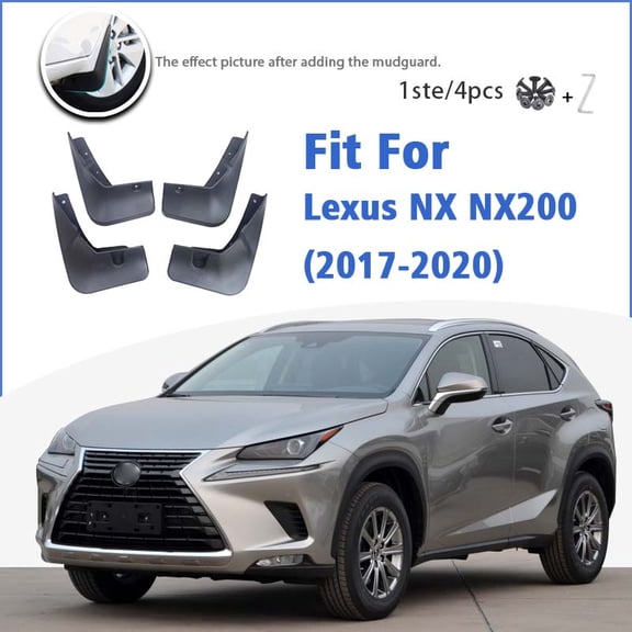 Mudguard For Lexus NX NX200 NX300 2017-2022 Front Rear Mudflaps Mudguards Car Accessories Auto Styline Splash Guard Fender 2019