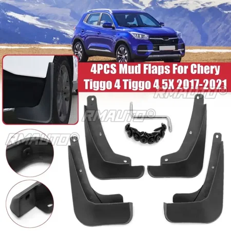 Mudguards For Chery Tiggo 4 5X 2017-2021 4PCS Front Rear Fender Mud Flaps Guard Splash Flap Mudguard Car Accessories Body Kit