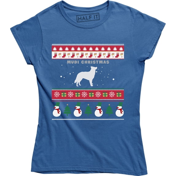 Mudi Christmas - Xmas Holiday Dog Lover Women's T-Shirt