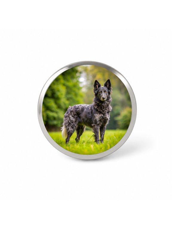 Mudi Dog Photo Backpack Hat Novelty Lapel Pin