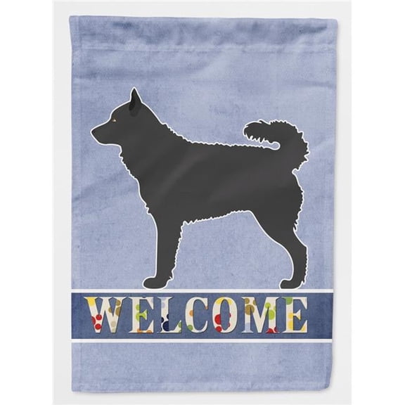 Mudi Welcome Flag Canvas House Size