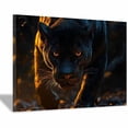 thumbnail image 1 of Mudket Panther in Golden Light Canvas Wall Art, Framed Wild Animal Wall Decor for Men's Office Living Room, Cool Leopard Wall Art Ready to Hang - 12"L x 8"W, 1 of 10