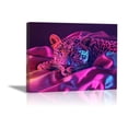 thumbnail image 1 of Mudket Red Leopard High Heel Canvas Wall Art, Fashion Beautiful Animal Print with Bold Red Design, Waterproof Framed Decor for Living Room Bathroom, Ready to Hang - 36"L x 24"W, 1 of 8