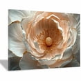 thumbnail image 1 of Mudket White and Peach Peony Canvas Wall Art, Framed Floral Print, Ready to Hang Wall Decor for Living Room Office, Modern Luxury Artwork - 12"L x 8"W, 1 of 10